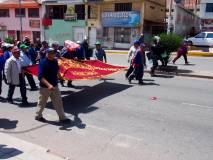 Manifestation contre la privatisation des sites archéologiques à Cusco et dans la vallée sacrée
